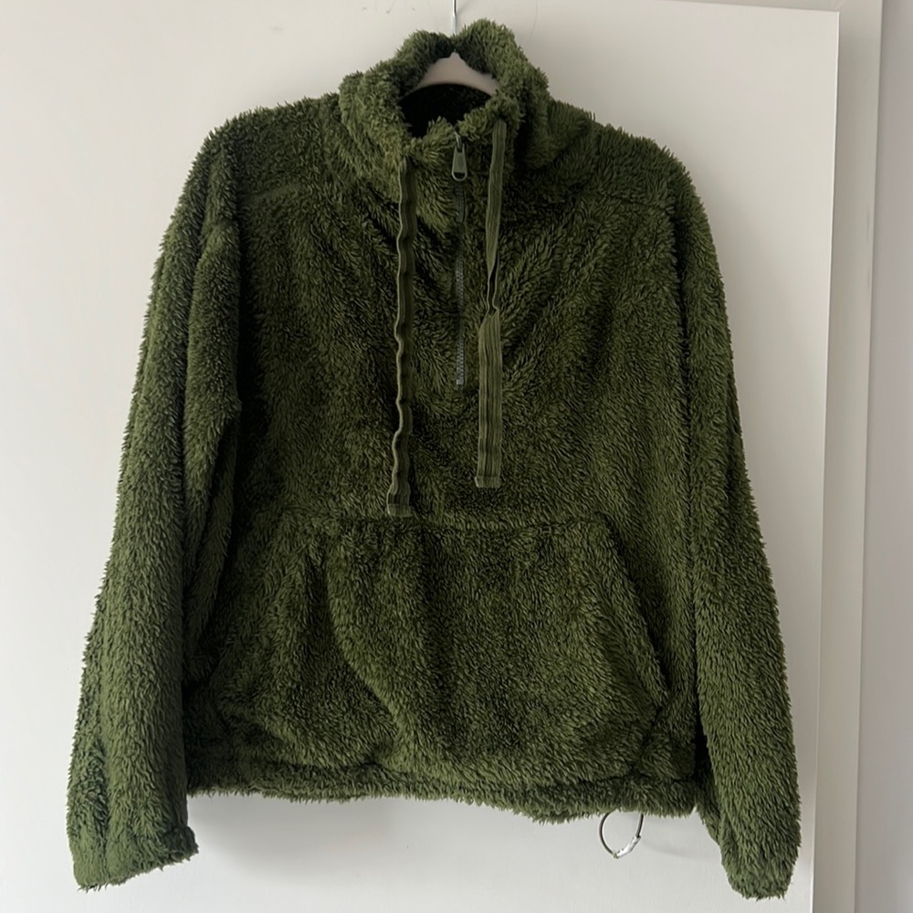 Free People movement Sherpa quarter zip